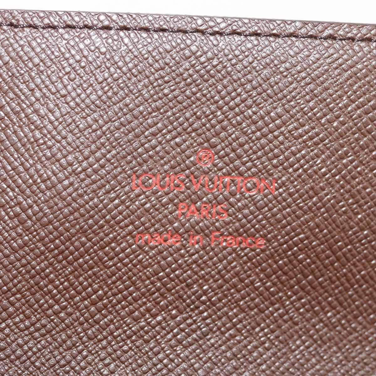 LOUIS VUITTON Damier Ebene Portefeuille Accordion Wallet N60002 LV Auth am10027V