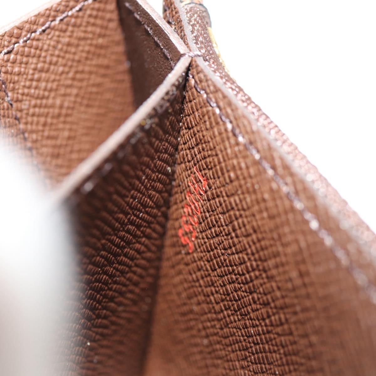 LOUIS VUITTON Damier Ebene Portefeuille Accordion Wallet N60002 LV Auth am10027V