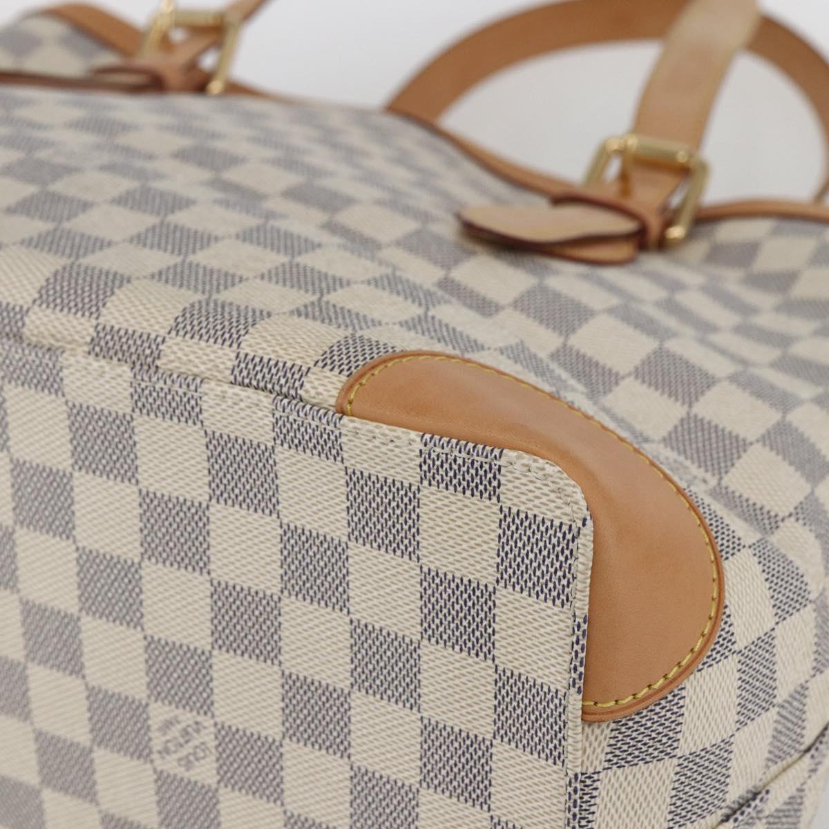 LOUIS VUITTON Damier Azur Hampstead MM Tote Bag N51206 LV Auth am10041V