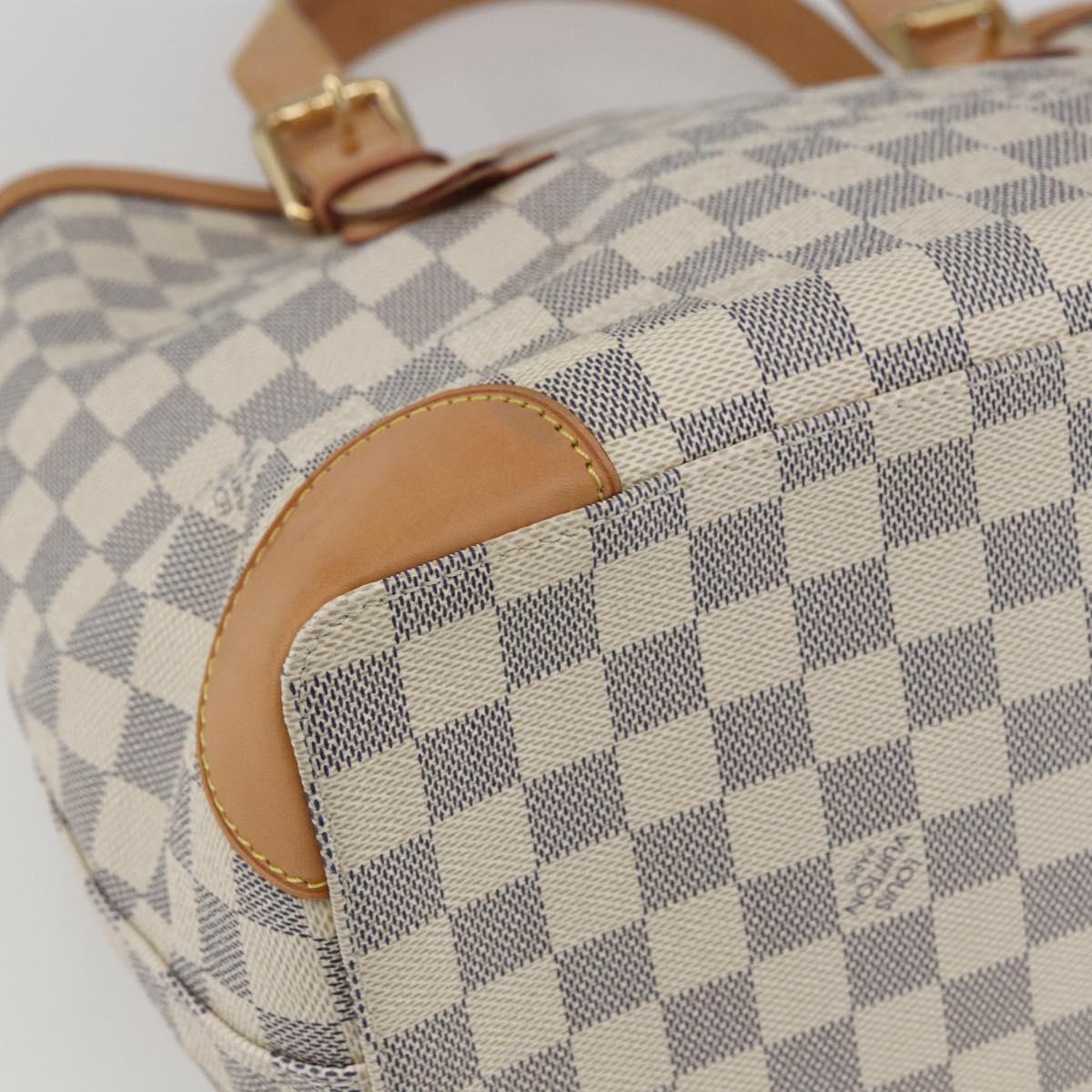 LOUIS VUITTON Damier Azur Hampstead MM Tote Bag N51206 LV Auth am10041V