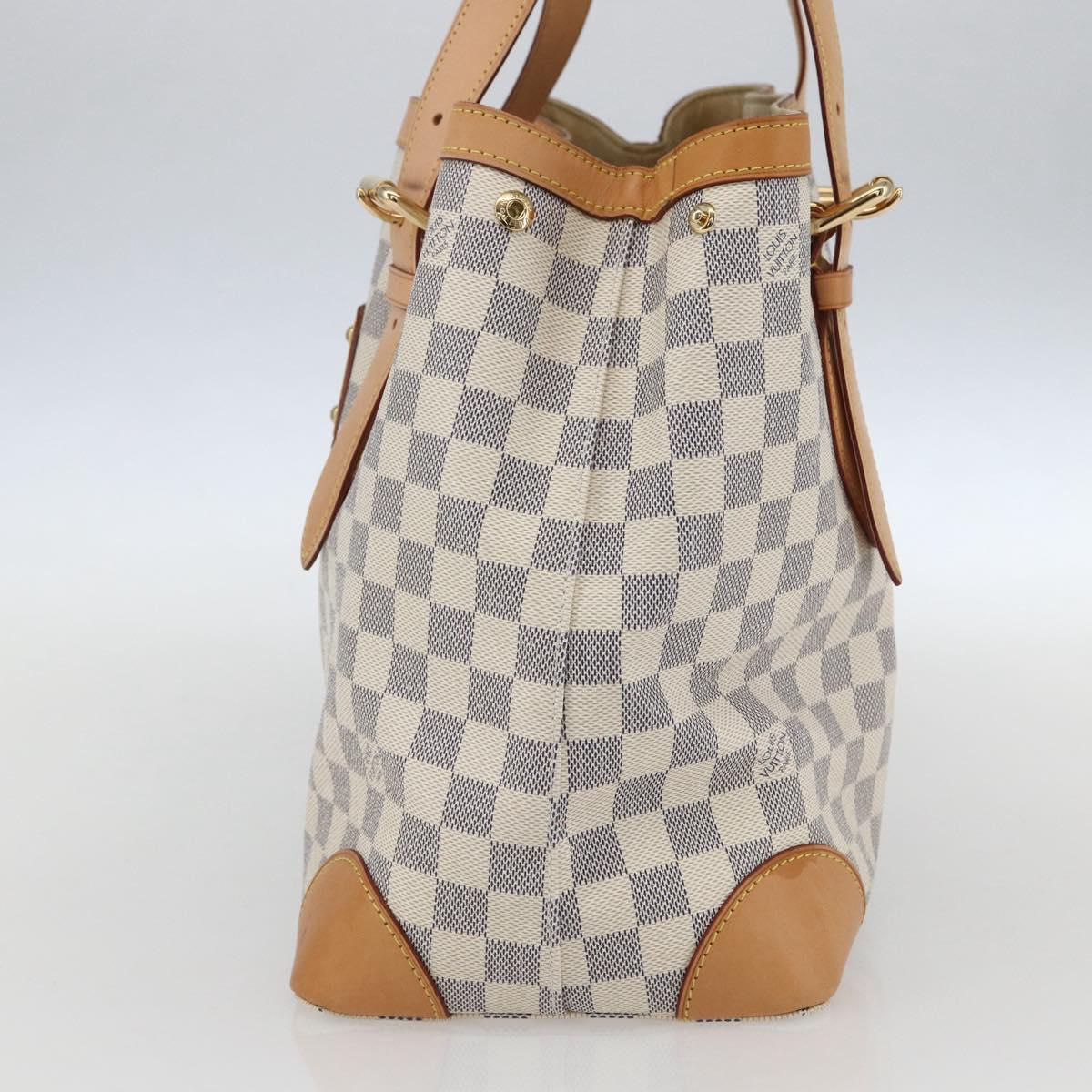 LOUIS VUITTON Damier Azur Hampstead MM Tote Bag N51206 LV Auth am10041V