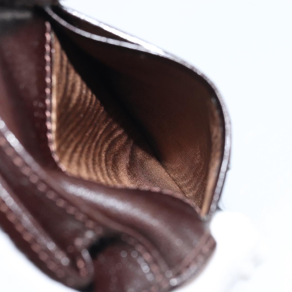FENDI Zucca Canvas Wallet Black Brown Auth am10042V
