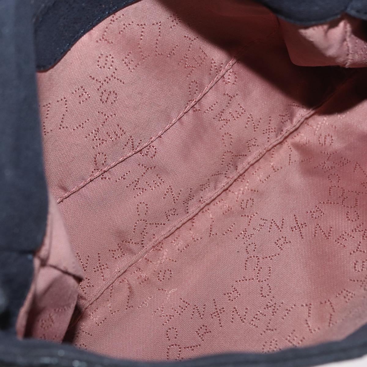 Stella MacCartney Chain Falabella Bag polyester Navy Silver 364519 Auth am10062V