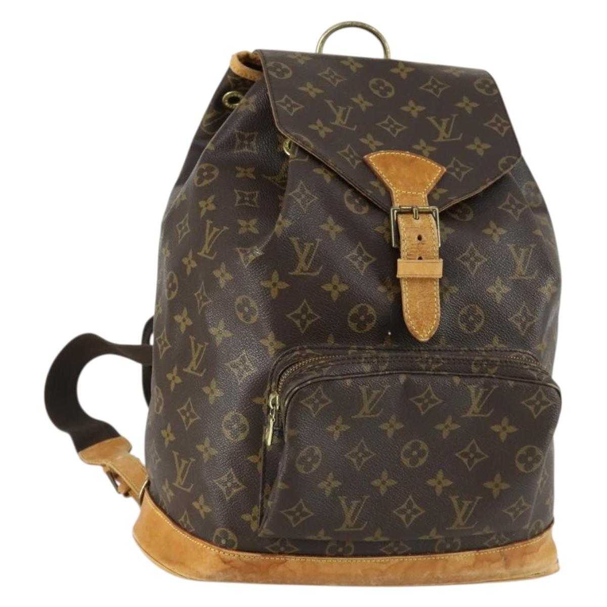 LOUIS VUITTON Monogram Montsouris GM Backpack M51135 LV Auth am10077