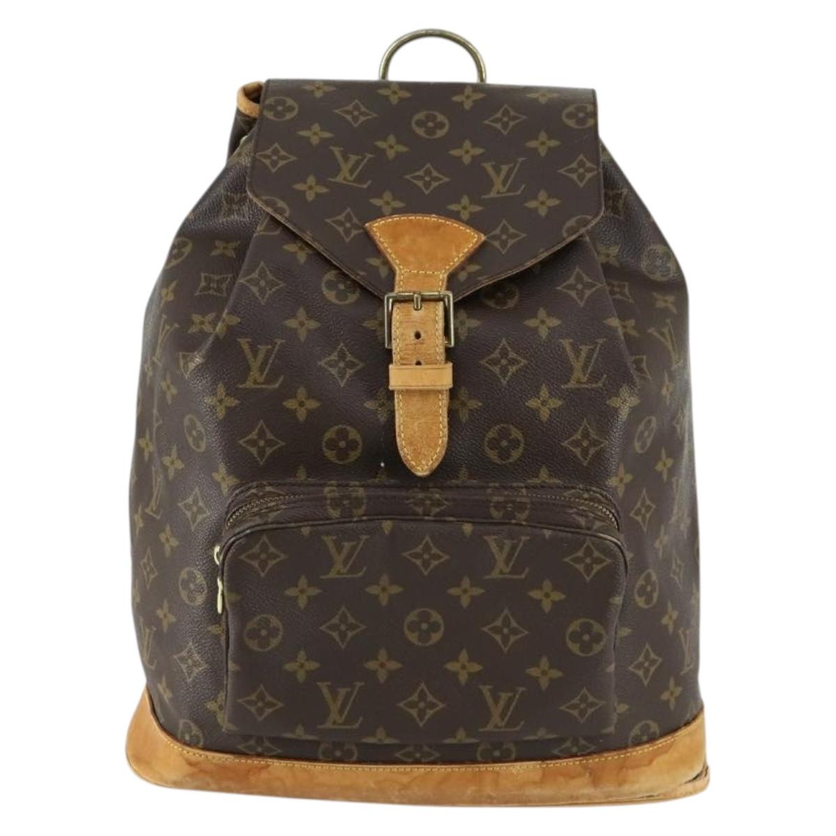 LOUIS VUITTON Monogram Montsouris GM Backpack M51135 LV Auth am10077
