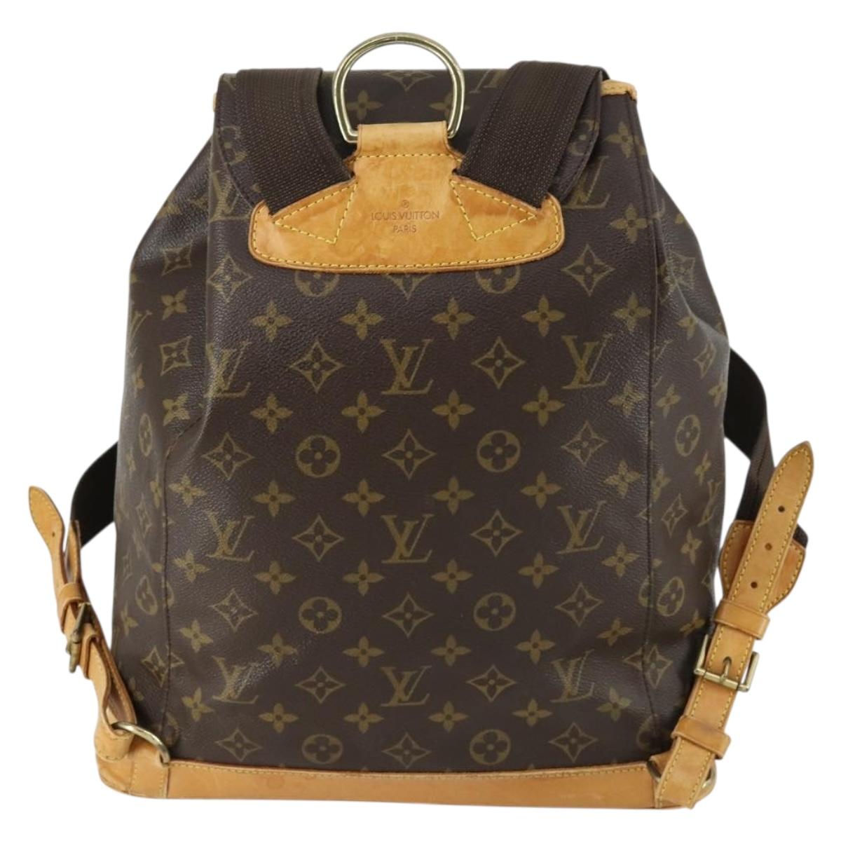 LOUIS VUITTON Monogram Montsouris GM Backpack M51135 LV Auth am10077
