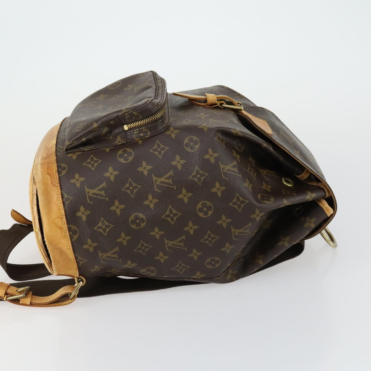 LOUIS VUITTON Monogram Montsouris GM Backpack M51135 LV Auth am10077