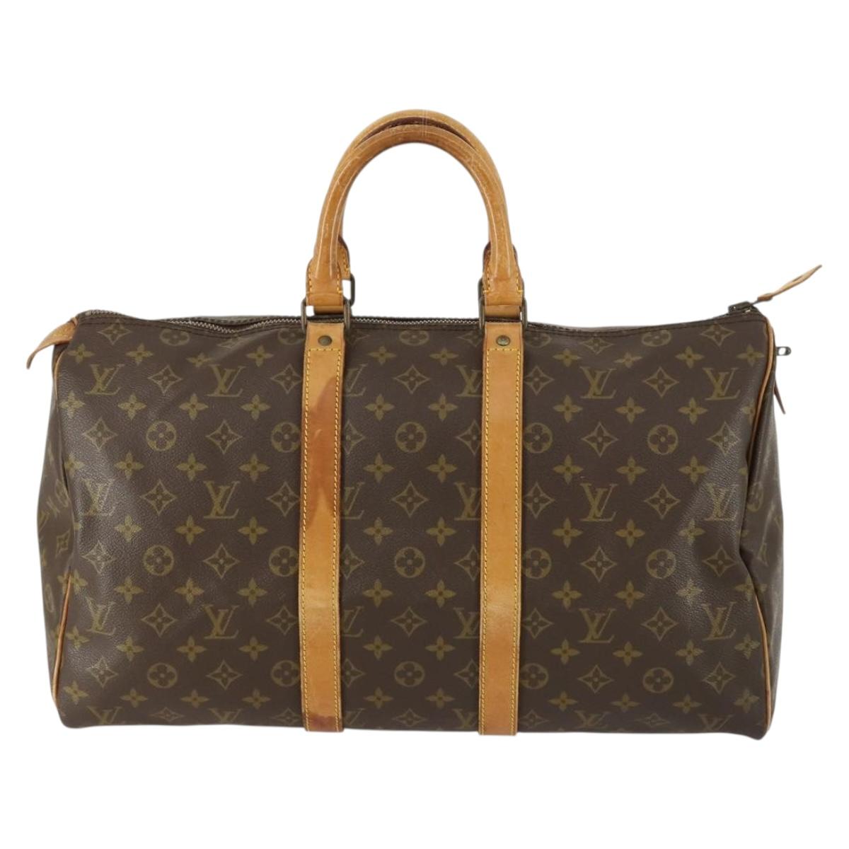 LOUIS VUITTON Monogram Keepall 45 Boston Bag Vintage M41428 LV Auth am10081