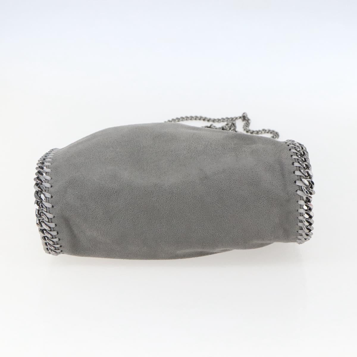 Stella MacCartney Chain Falabella Bag polyester Gray Silver 371223 Auth am10085V