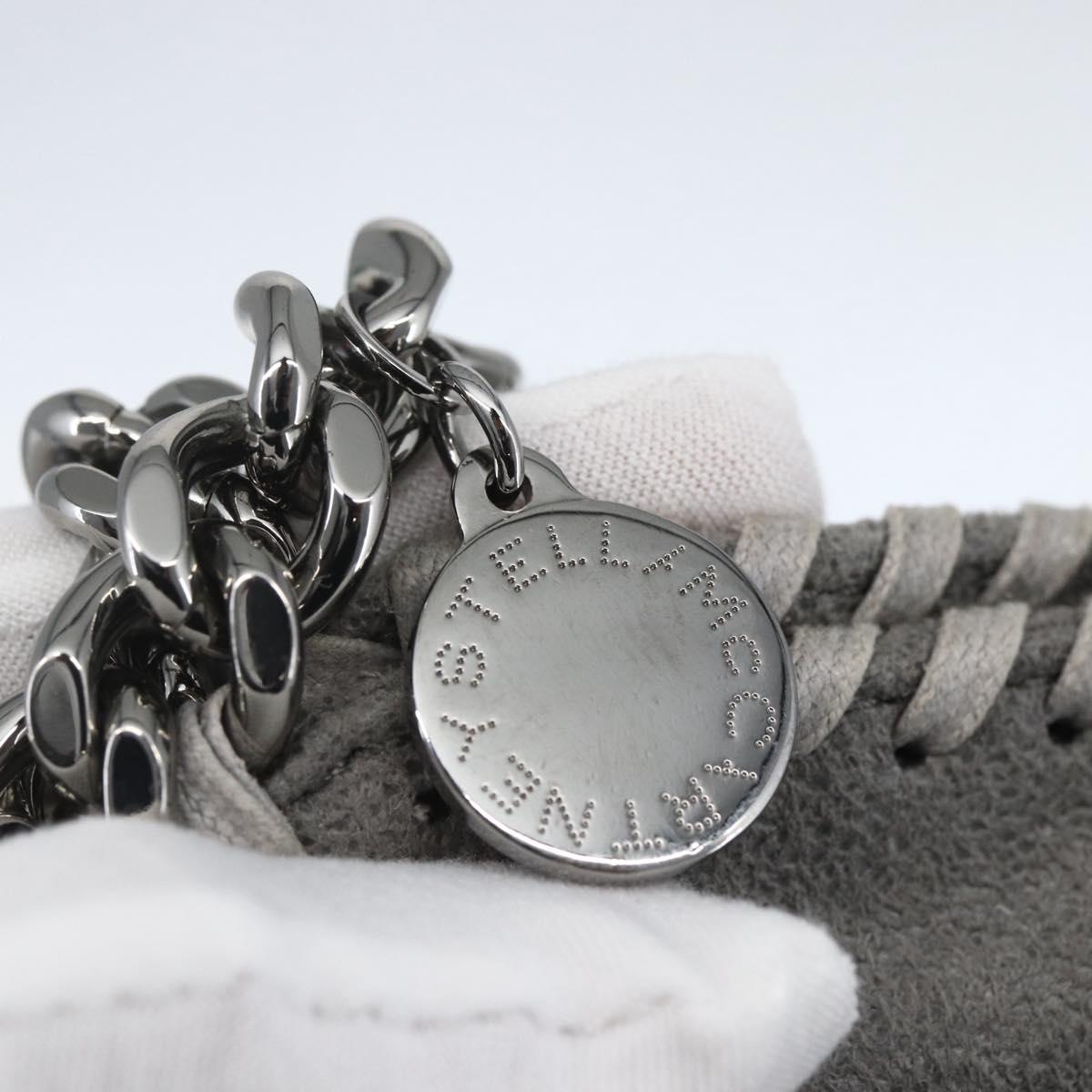 Stella MacCartney Chain Falabella Bag polyester Gray Silver 371223 Auth am10085V