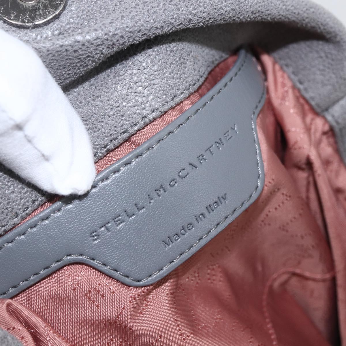 Stella MacCartney Chain Falabella Bag polyester Gray Silver 371223 Auth am10085V