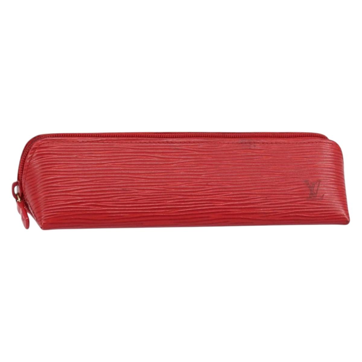 LOUIS VUITTON Epi Trousse Crayons Pen Case Red M56547 LV Auth am10091