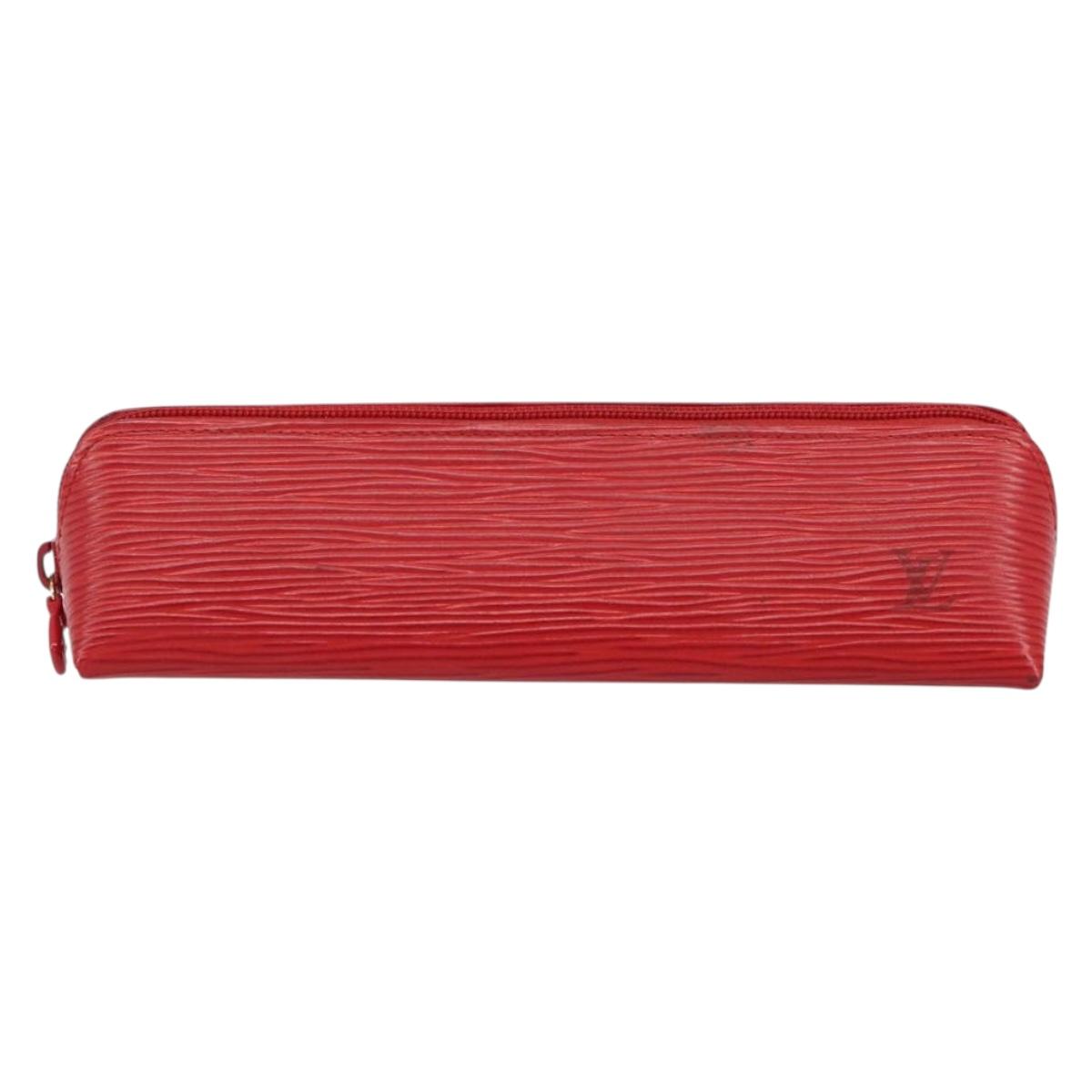 LOUIS VUITTON Epi Trousse Crayons Pen Case Red M56547 LV Auth am10091