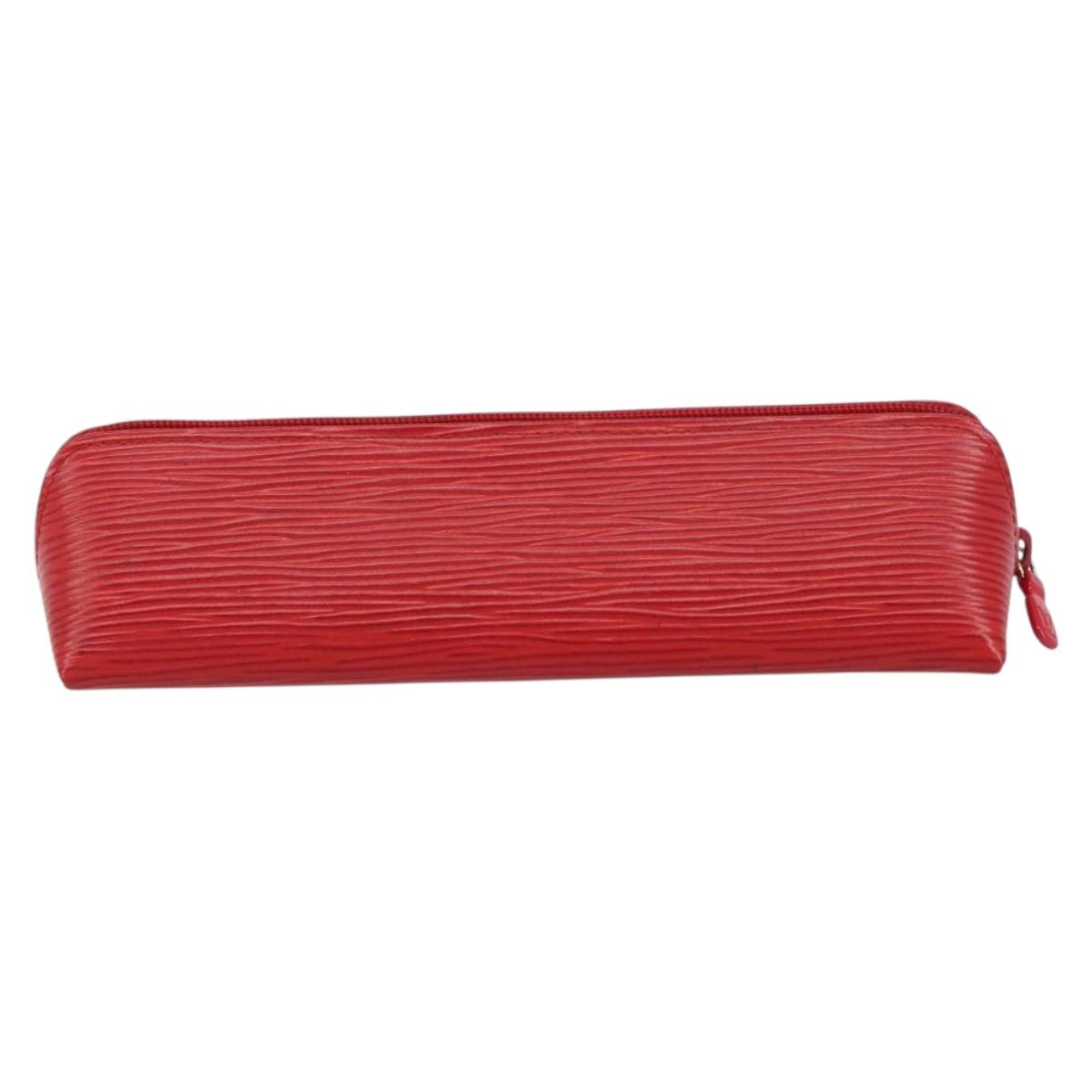 LOUIS VUITTON Epi Trousse Crayons Pen Case Red M56547 LV Auth am10091