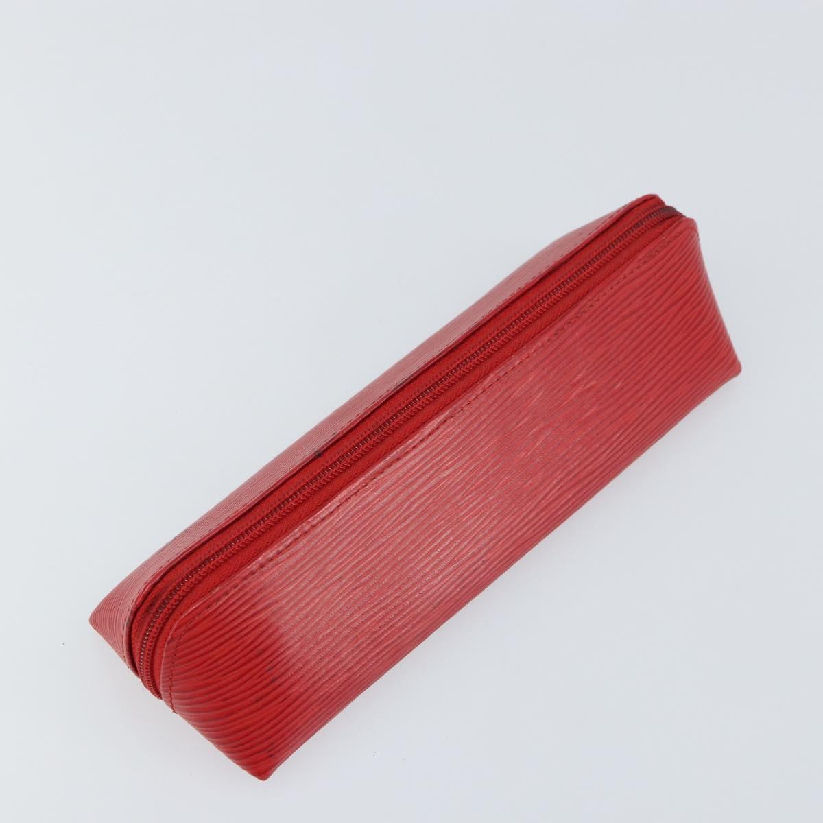 LOUIS VUITTON Epi Trousse Crayons Pen Case Red M56547 LV Auth am10091