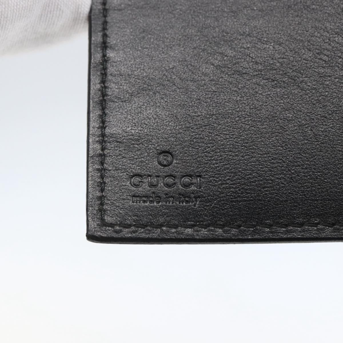 GUCCI Day Planner Cover Leather Black 031 2118 0915 Auth am10095