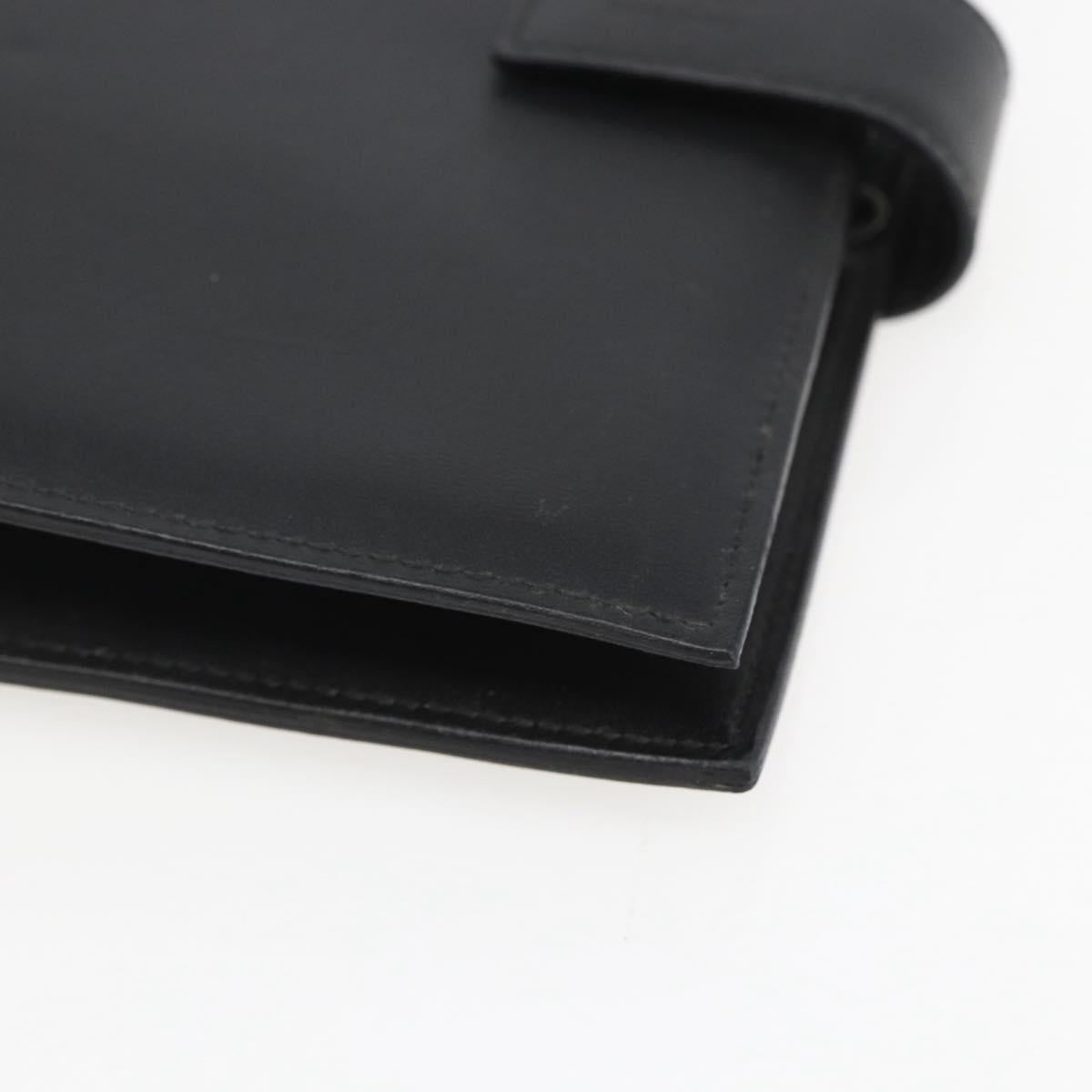 GUCCI Day Planner Cover Leather Black 031 2118 0915 Auth am10095