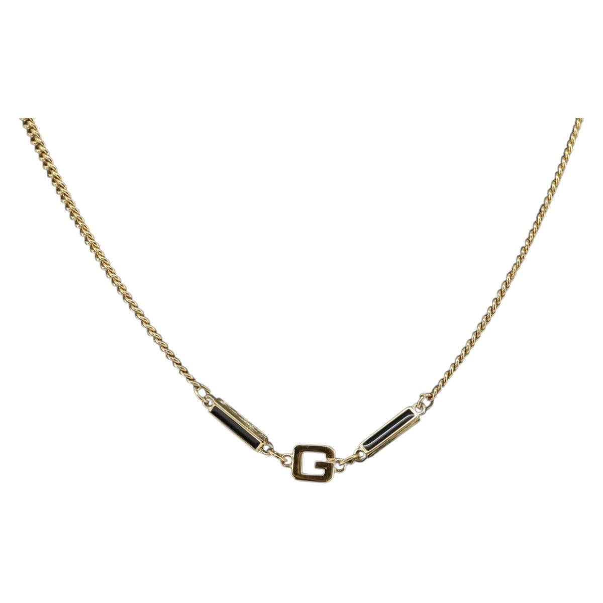GIVENCHY Necklace metal Gold Tone Auth am10098
