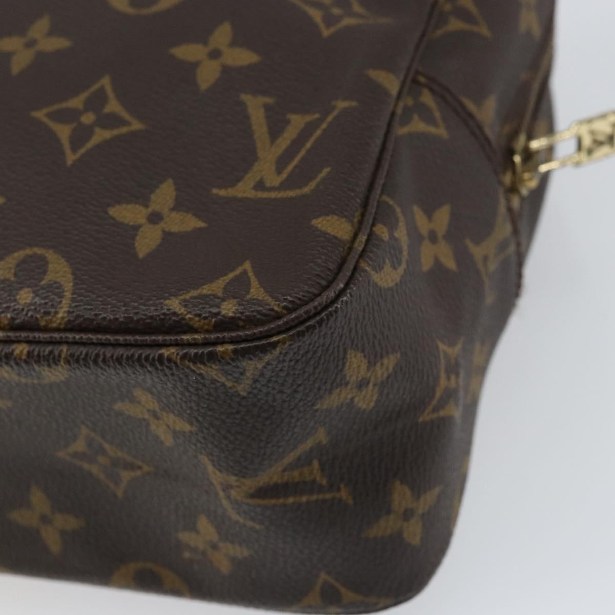 LOUIS VUITTON Monogram Trousse Toilette 28 Clutch Bag M47522 LV Auth am10106