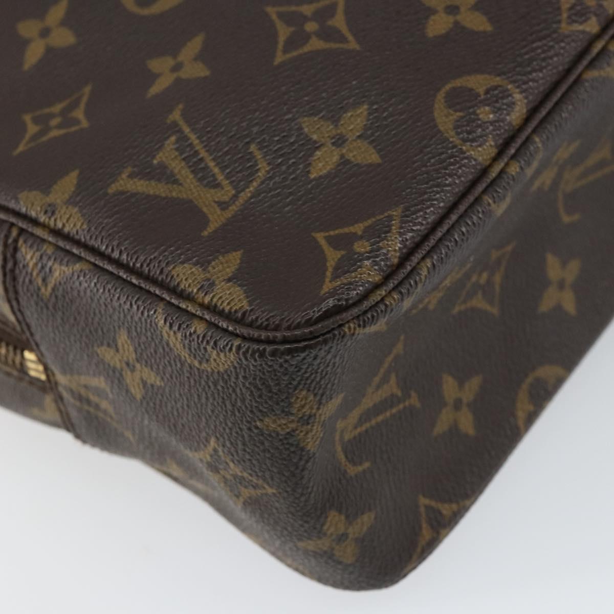 LOUIS VUITTON Monogram Trousse Toilette 28 Clutch Bag M47522 LV Auth am10106