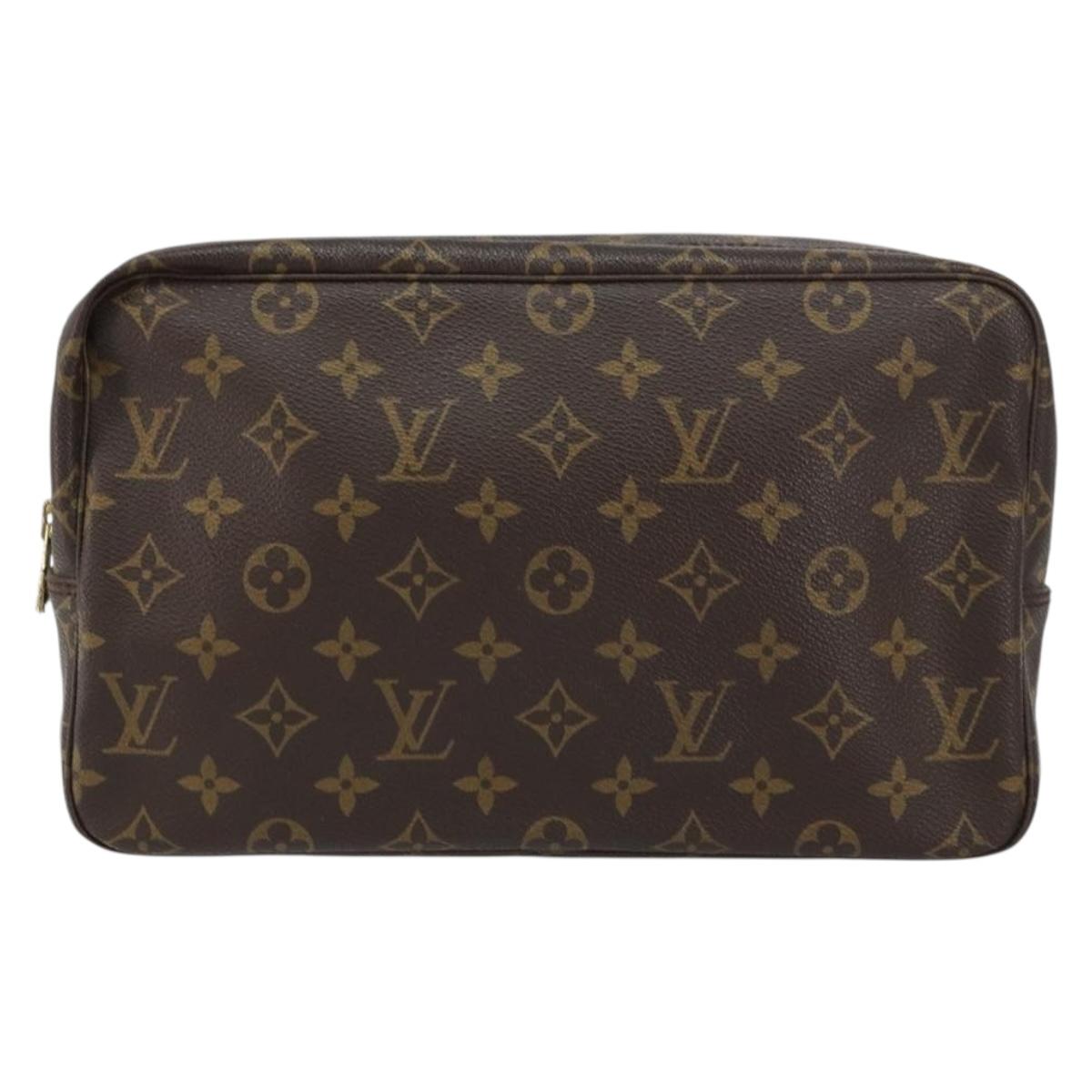LOUIS VUITTON Monogram Trousse Toilette 28 Clutch Bag M47522 LV Auth am10106