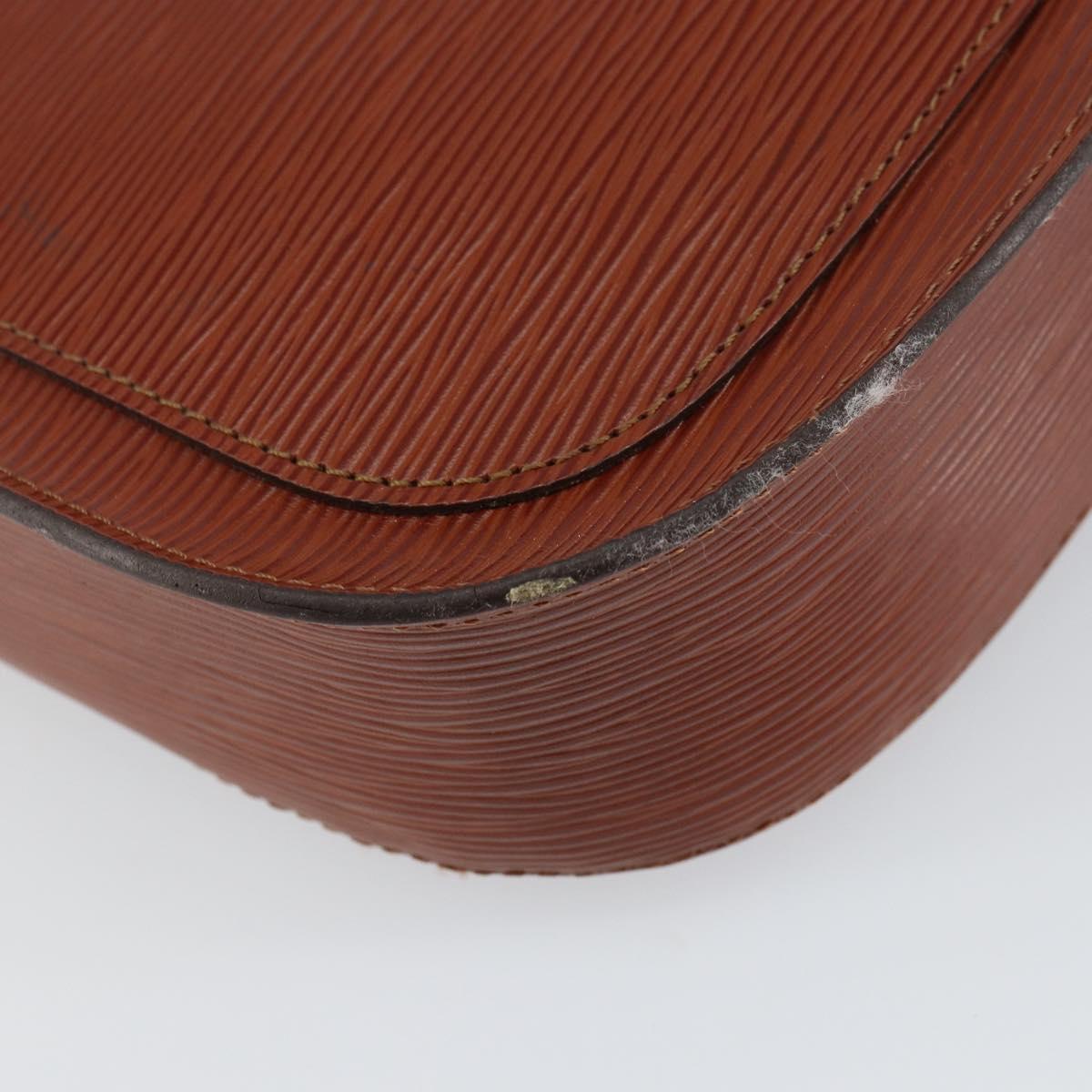 LOUIS VUITTON Epi Saint Cloud GM Shoulder Bag Brown M52193 LV Auth am10118