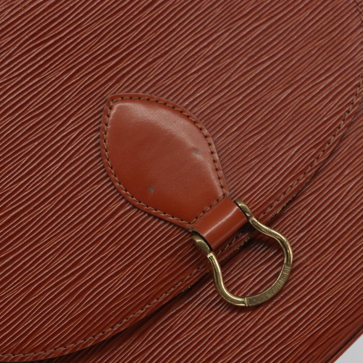 LOUIS VUITTON Epi Saint Cloud GM Shoulder Bag Brown M52193 LV Auth am10118