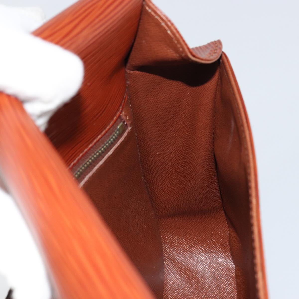 LOUIS VUITTON Epi Saint Cloud GM Shoulder Bag Brown M52193 LV Auth am10118