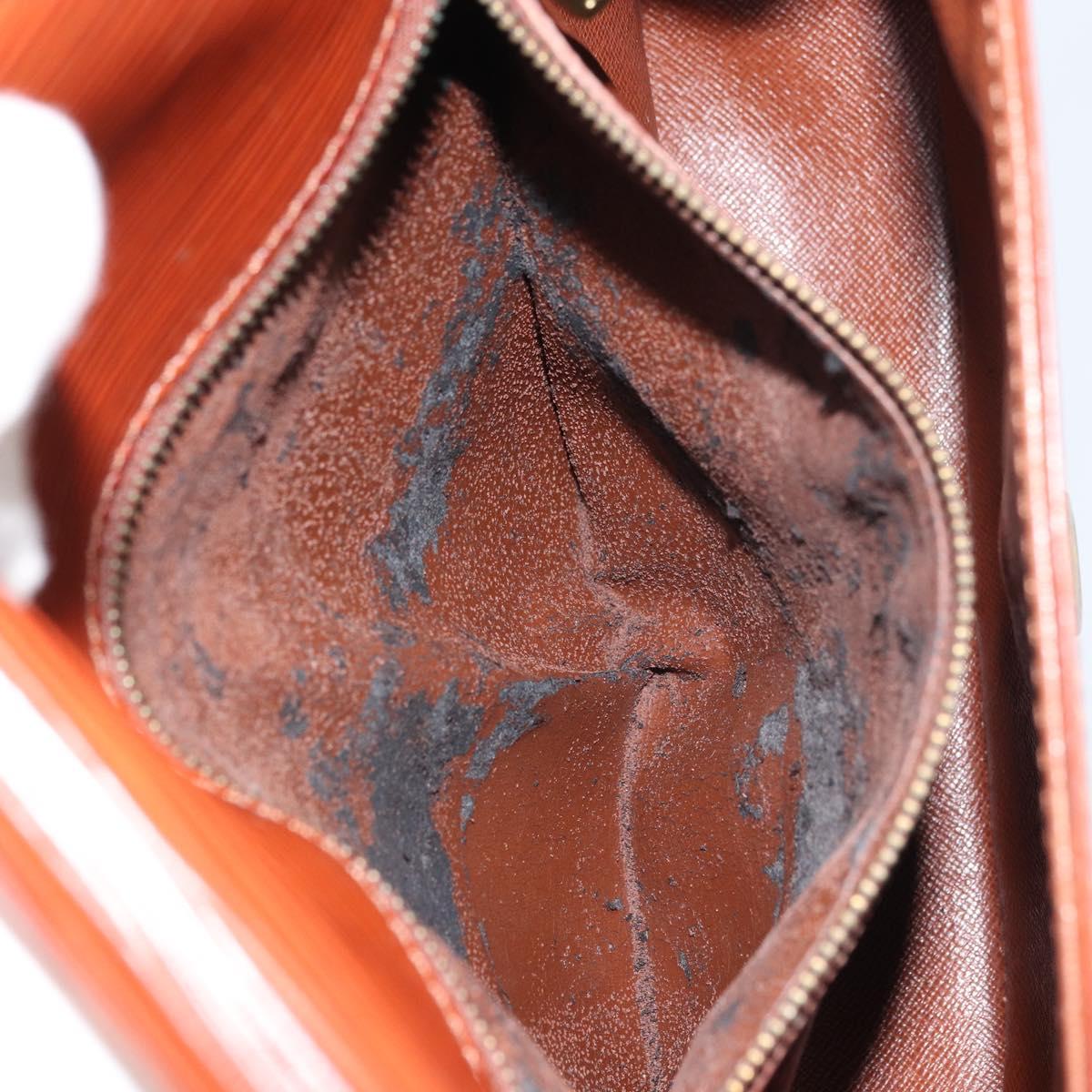 LOUIS VUITTON Epi Saint Cloud GM Shoulder Bag Brown M52193 LV Auth am10118