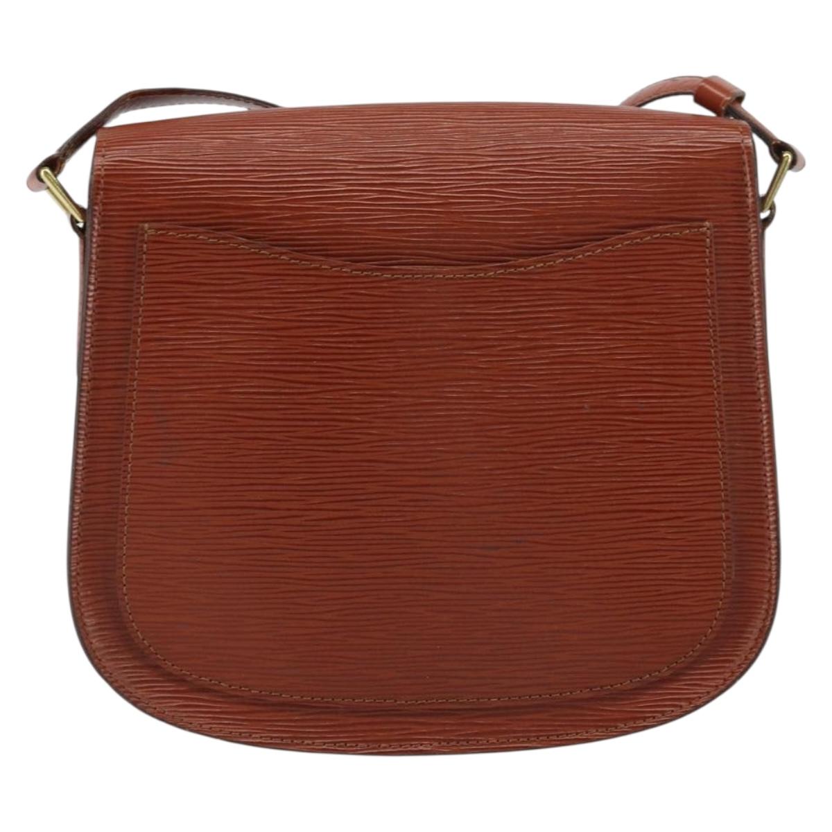 LOUIS VUITTON Epi Saint Cloud GM Shoulder Bag Brown M52193 LV Auth am10118