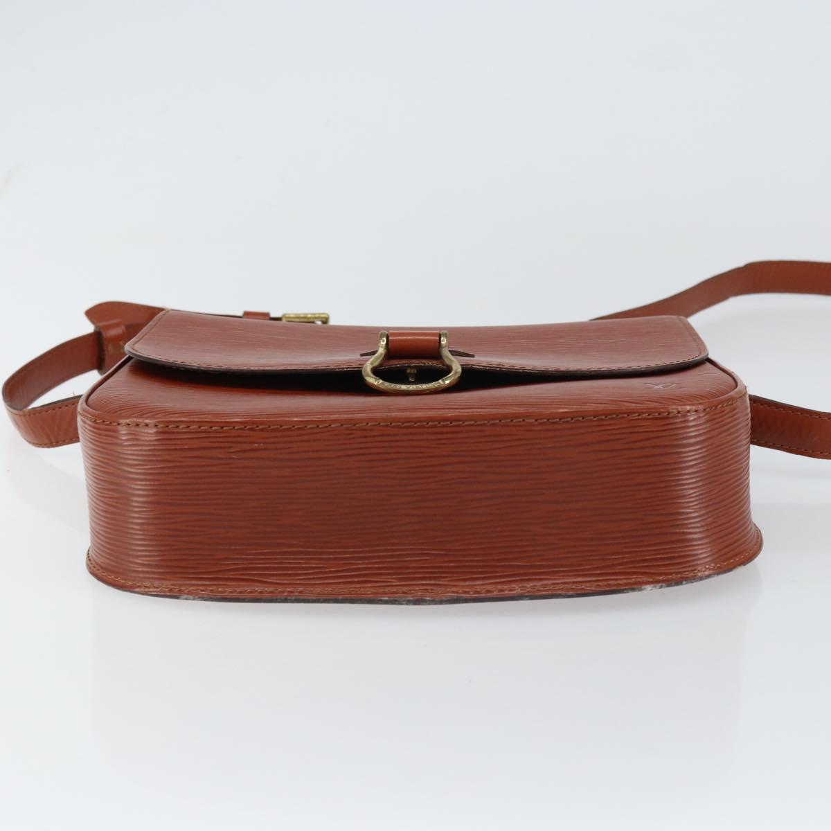 LOUIS VUITTON Epi Saint Cloud GM Shoulder Bag Brown M52193 LV Auth am10118