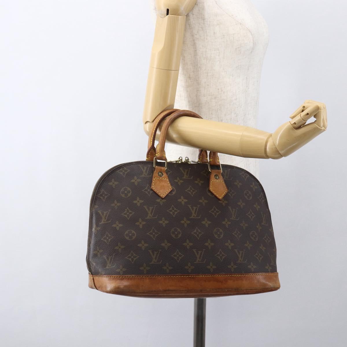 LOUIS VUITTON Monogram Alma Hand Bag M51130 LV Auth am10119