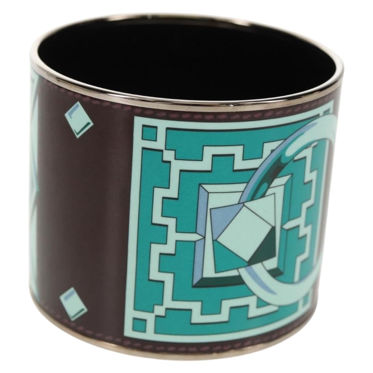 HERMES Bangle Emile TGM metal Green Auth am10128V