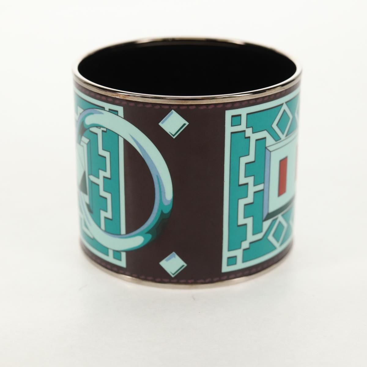 HERMES Bangle Emile TGM metal Green Auth am10128V