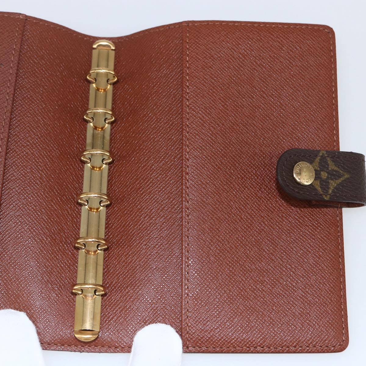 LOUIS VUITTON Monogram Agenda PM Day Planner Cover R20005 LV Auth am10153