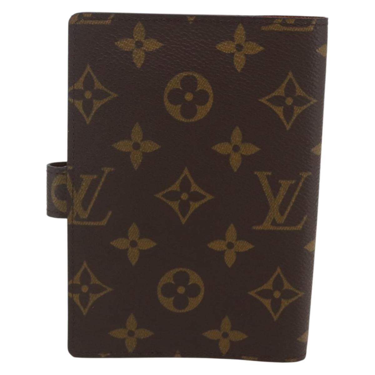 LOUIS VUITTON Monogram Agenda PM Day Planner Cover R20005 LV Auth am10153