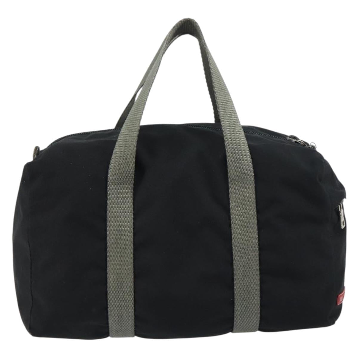 PRADA Sports Hand Bag Nylon Black Silver Auth am10157