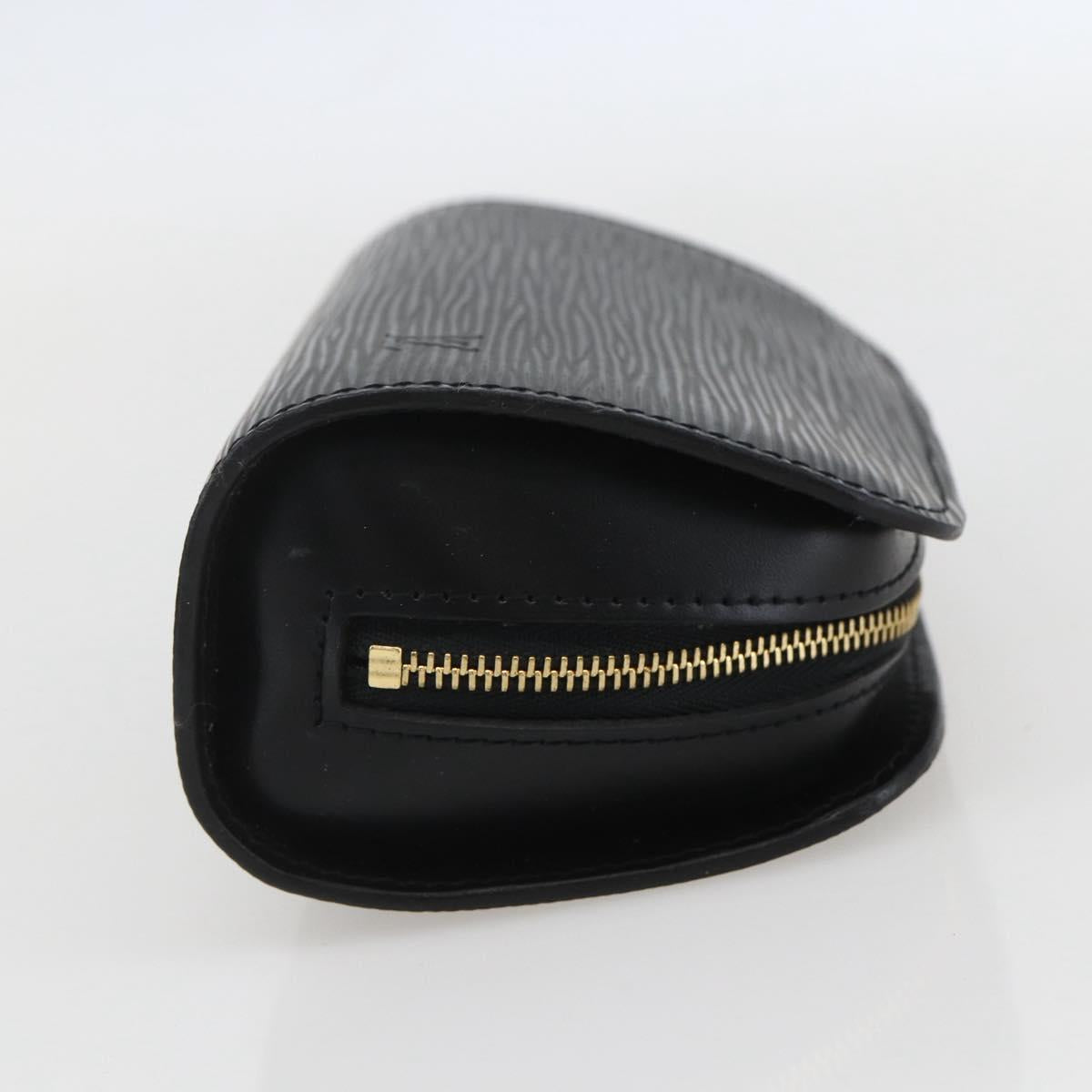 LOUIS VUITTON Epi Dauphine PM Pouch Black M48442 LV Auth am10195