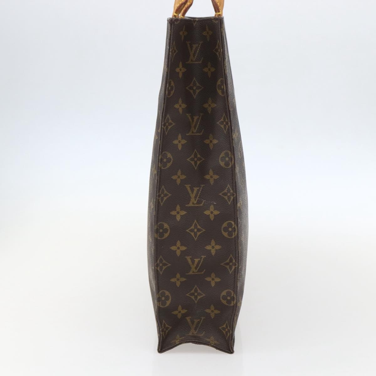LOUIS VUITTON Monogram Sac Plat Hand Bag M51140 LV Auth am10207