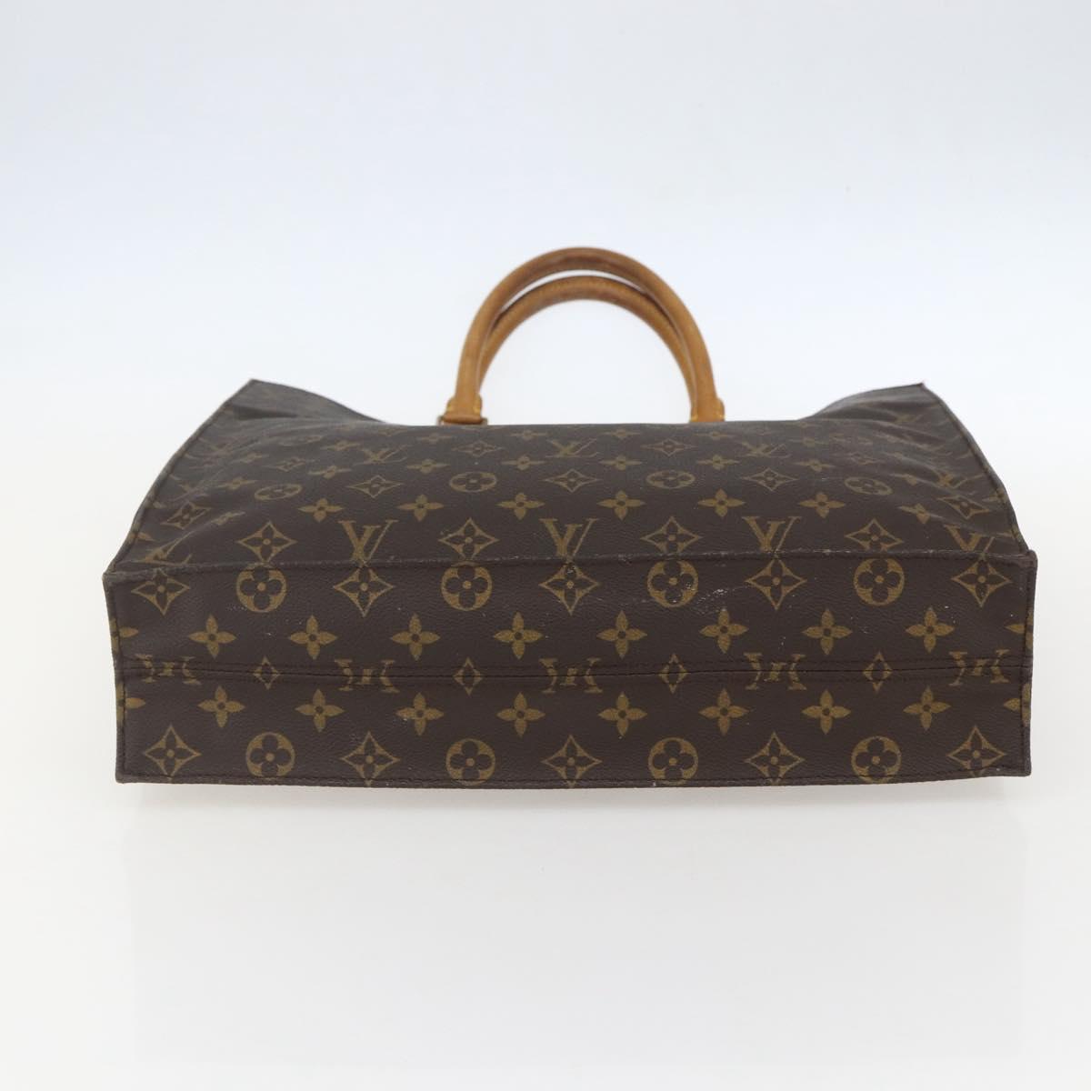 LOUIS VUITTON Monogram Sac Plat Hand Bag M51140 LV Auth am10207