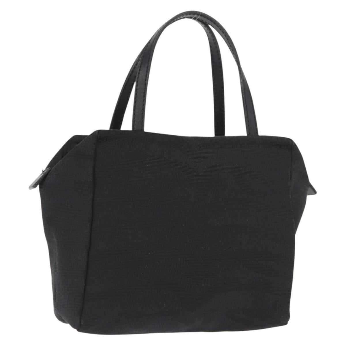 FENDI Hand Bag Black Silver Auth am10210V