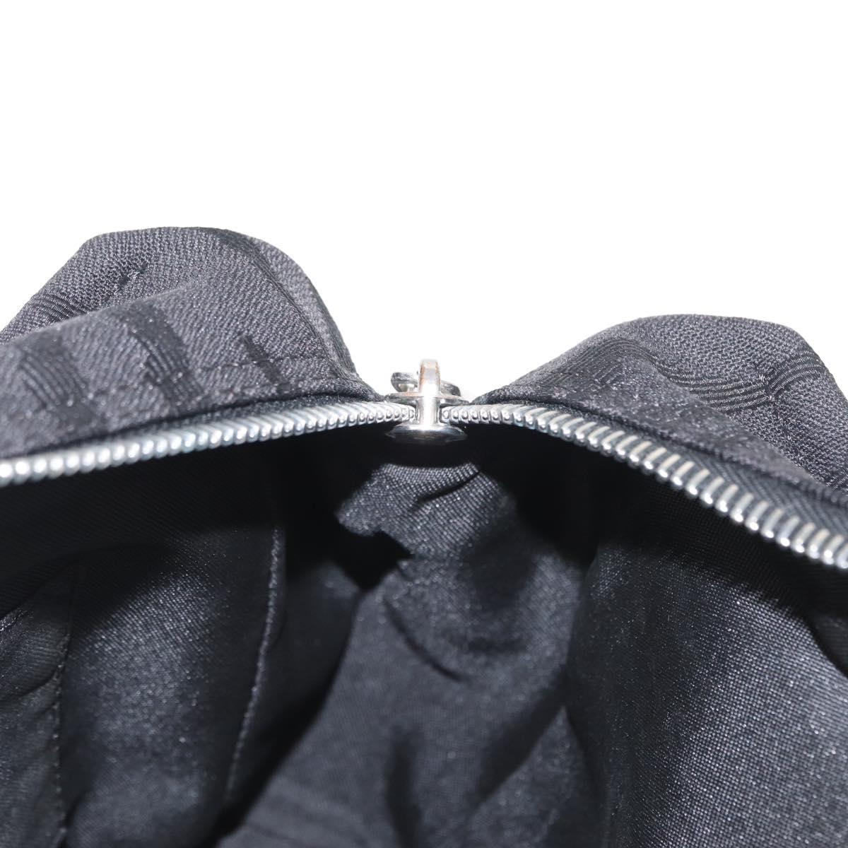 FENDI Hand Bag Black Silver Auth am10210V
