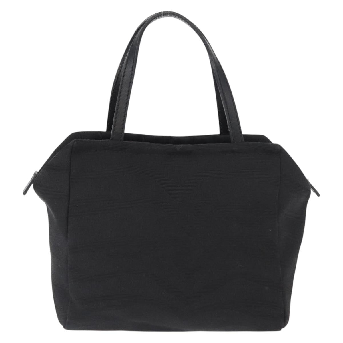 FENDI Hand Bag Black Silver Auth am10210V