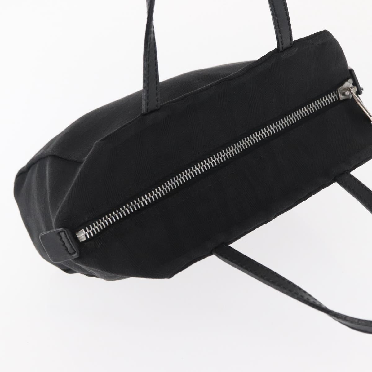 FENDI Hand Bag Black Silver Auth am10210V