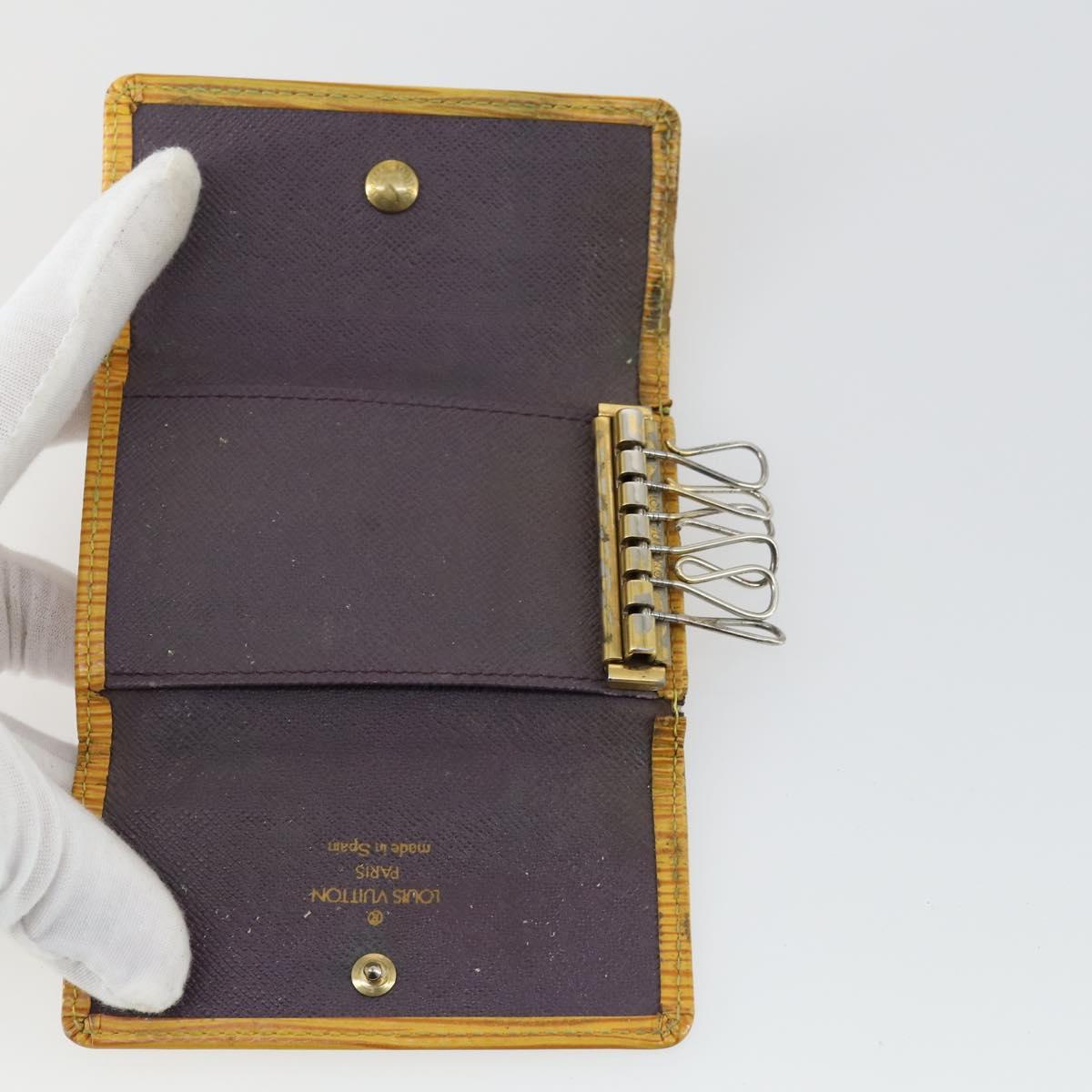 LOUIS VUITTON Epi Vernis Pass Case Key Case Wallet 5 Set Orange LV Auth am10223