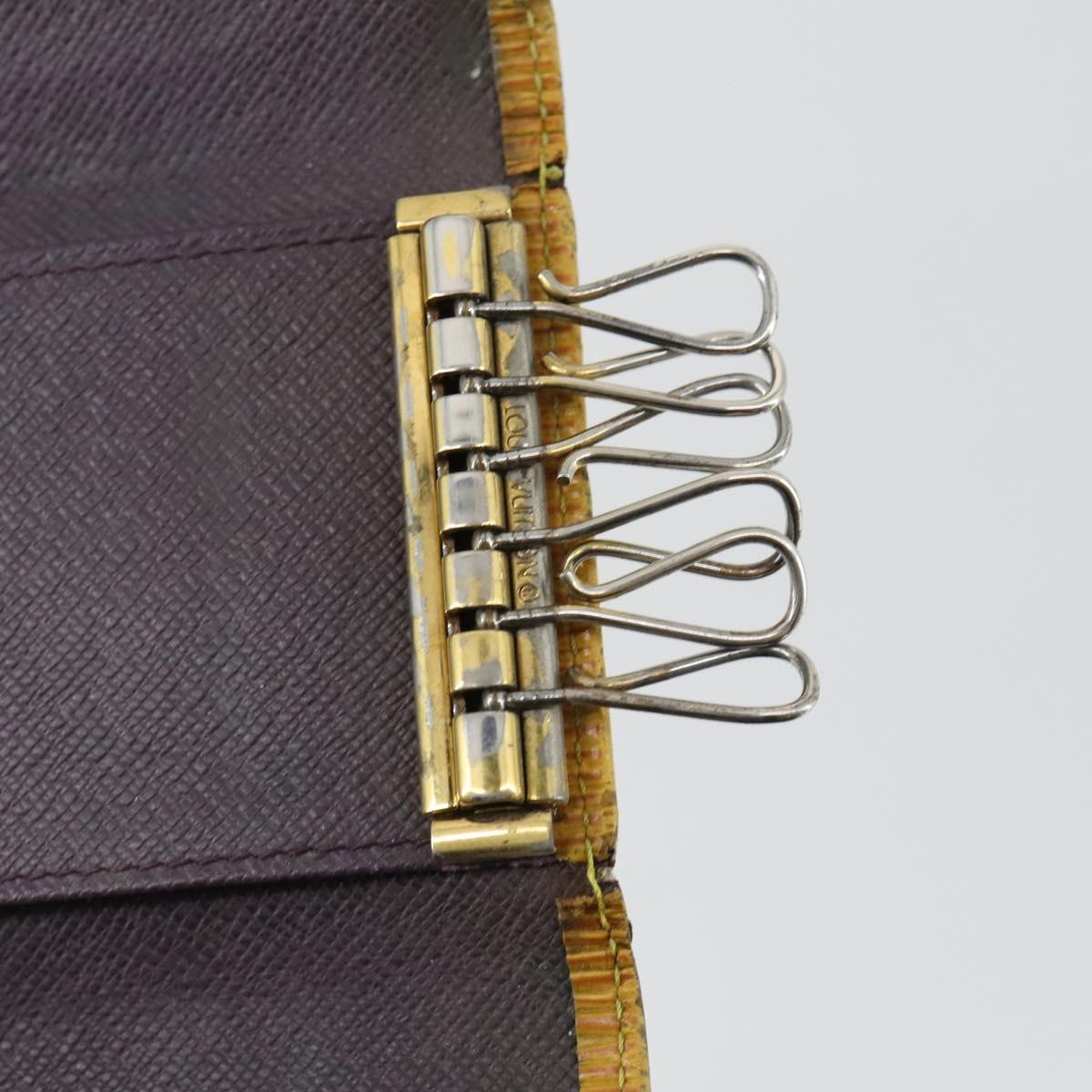 LOUIS VUITTON Epi Vernis Pass Case Key Case Wallet 5 Set Orange LV Auth am10223