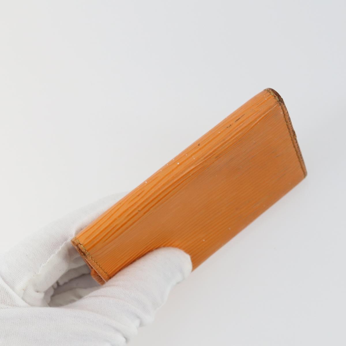 LOUIS VUITTON Epi Vernis Pass Case Key Case Wallet 5 Set Orange LV Auth am10223