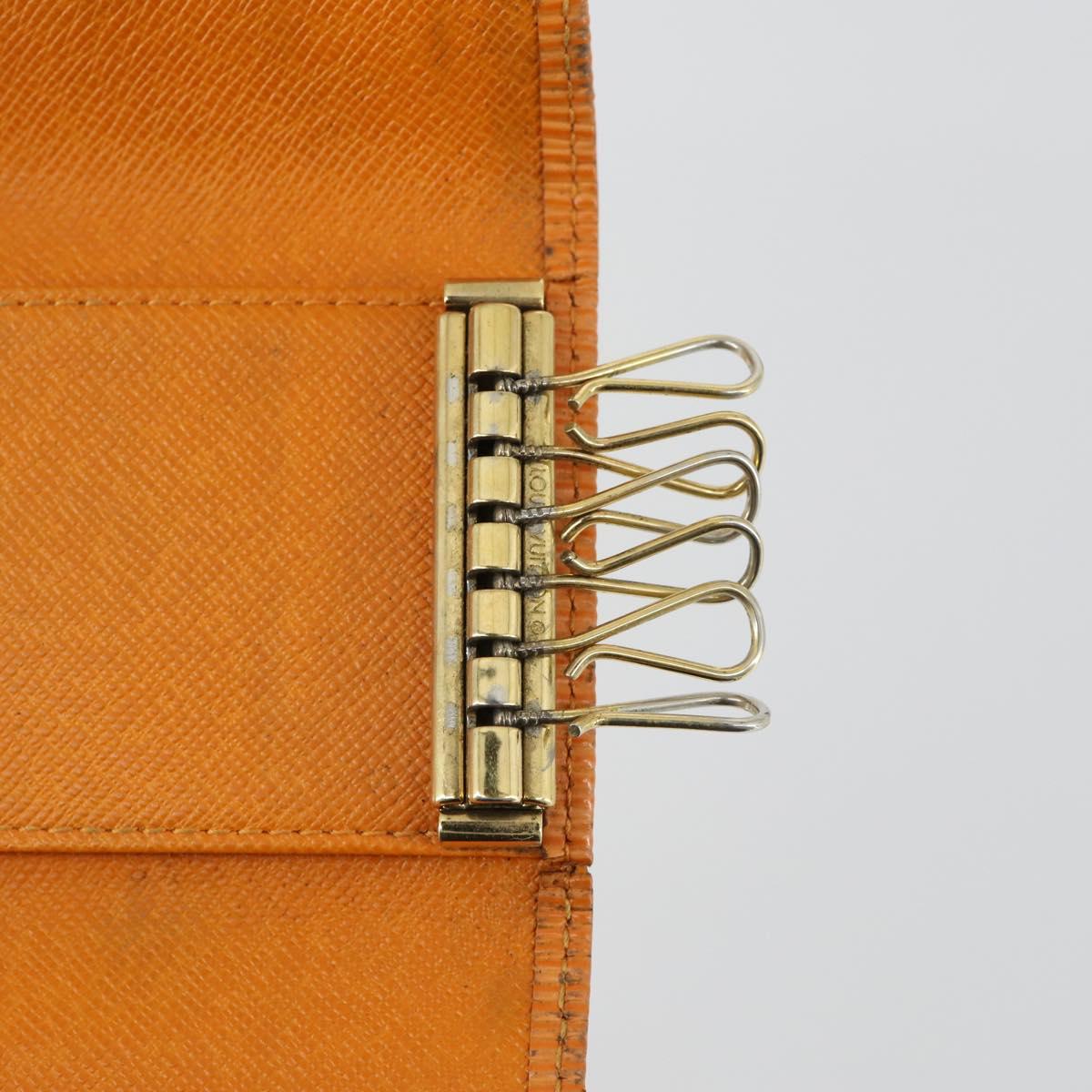 LOUIS VUITTON Epi Vernis Pass Case Key Case Wallet 5 Set Orange LV Auth am10223