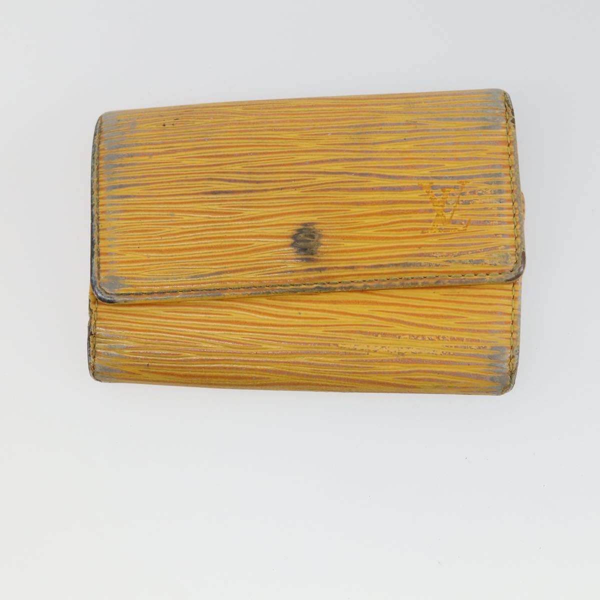 LOUIS VUITTON Epi Vernis Pass Case Key Case Wallet 5 Set Orange LV Auth am10223