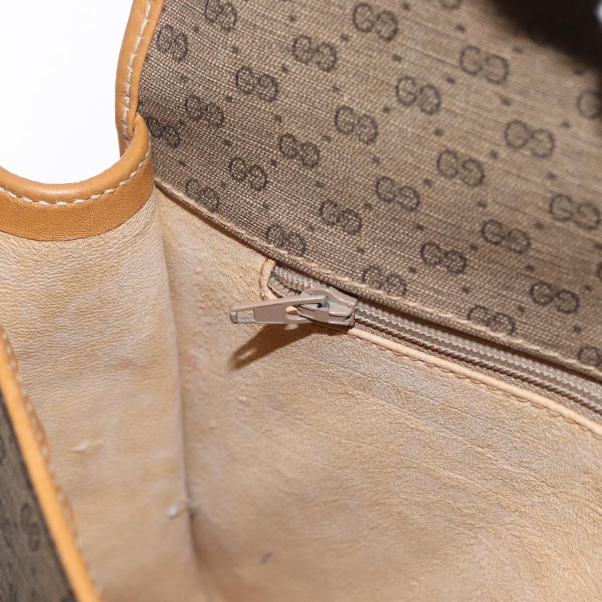 GUCCI Micro GG Supreme Web Sherry Line Bag PVC Beige 001 904 0915 Auth am10240